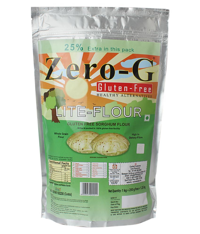 Zero G Lite Flour Pack of 2 Whole Grain Gluten Free Flour 1250