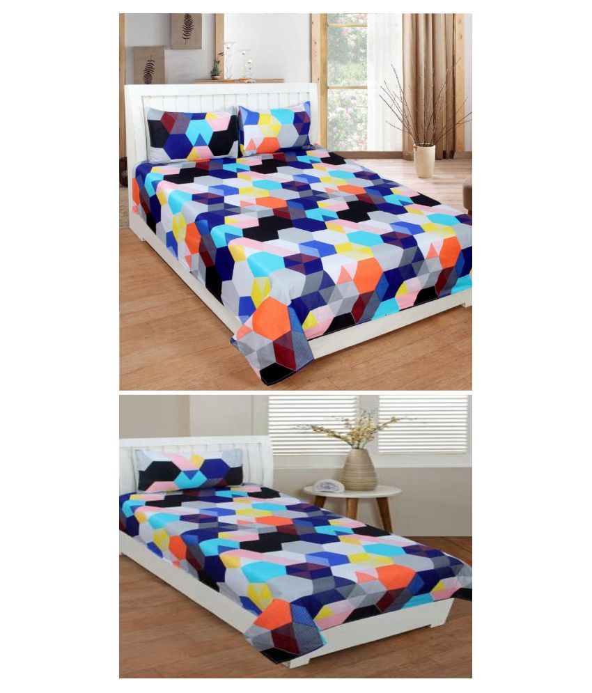 SHAKRIN Poly Cotton Double Bedsheet,Single Bedsheet Buy SHAKRIN Poly