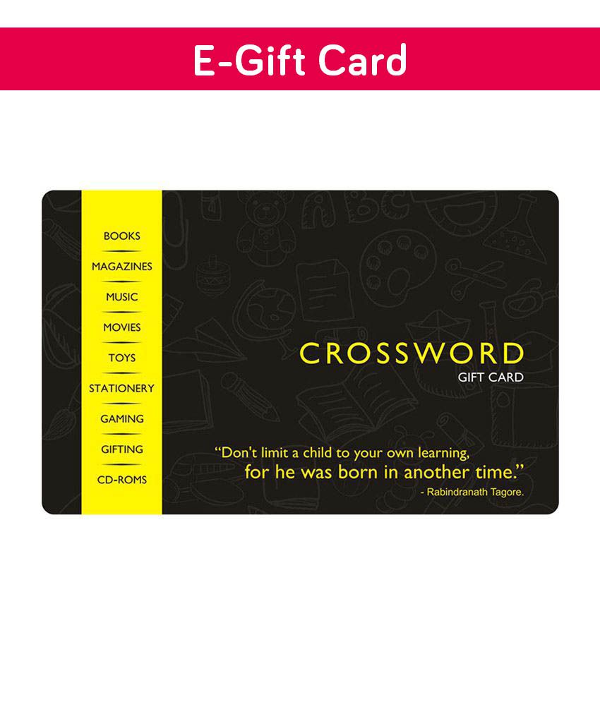 Crossword E-Gift Card - Buy Online on Snapdeal