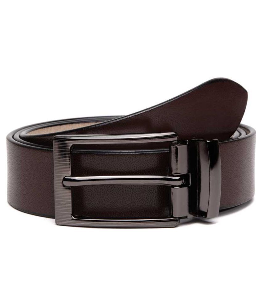     			RUNSI INTERNATIONAL Brown Leather Formal Belt