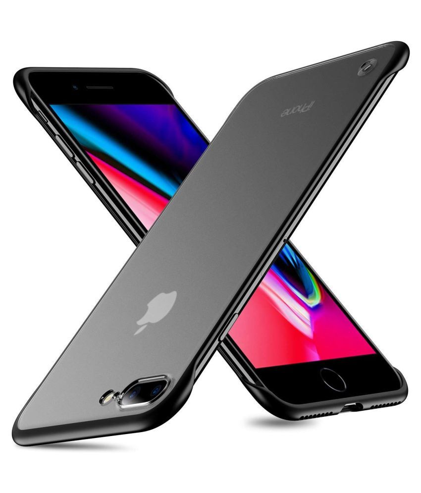 Apple iphone 7 Plus Shock Proof Case Vikefon Black Frameless Back Cover