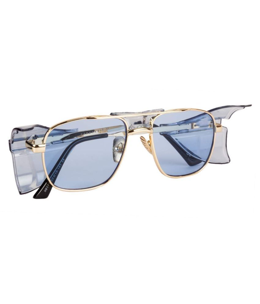 Elegante Blue Square Sunglasses ( Wind Shield sunglass ) Buy Elegante Blue Square