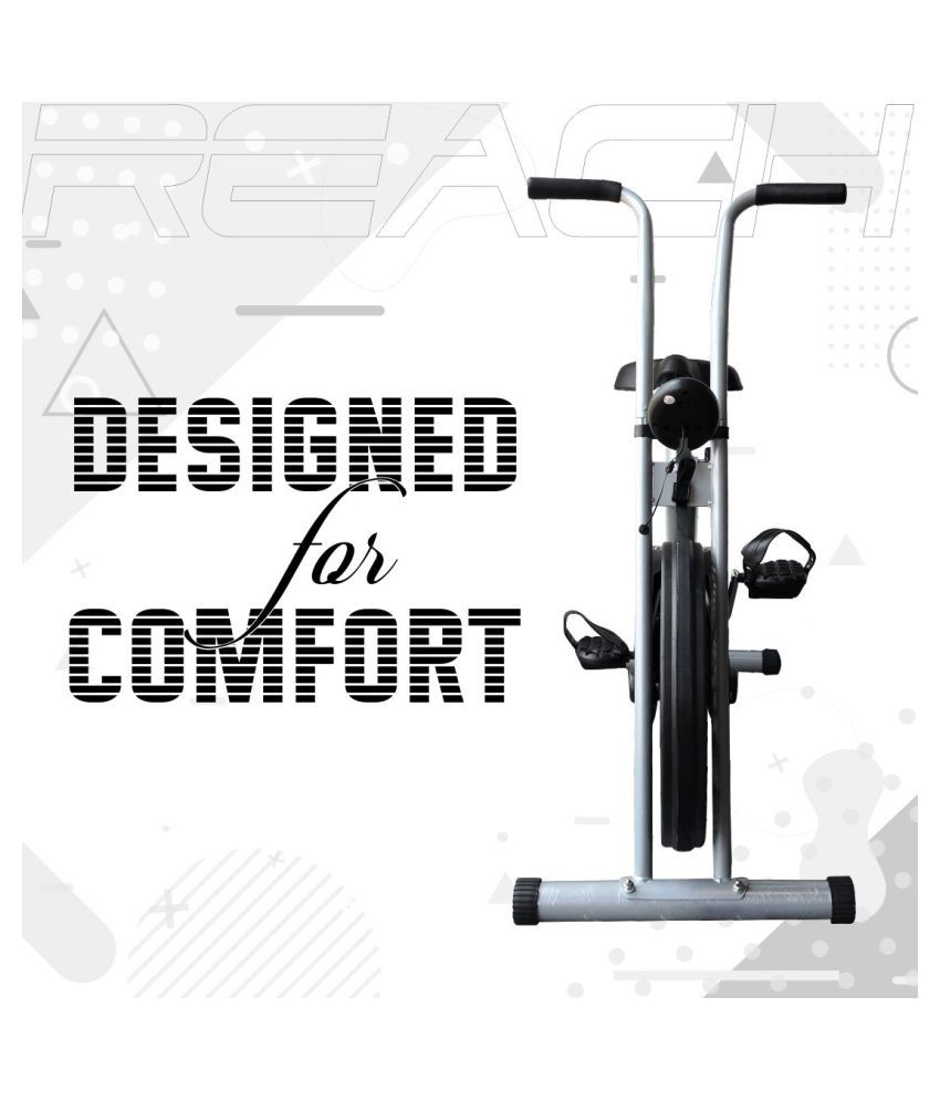 Reach AB90 Exercise Cycle Fitness Upright Air Bike With Stationary