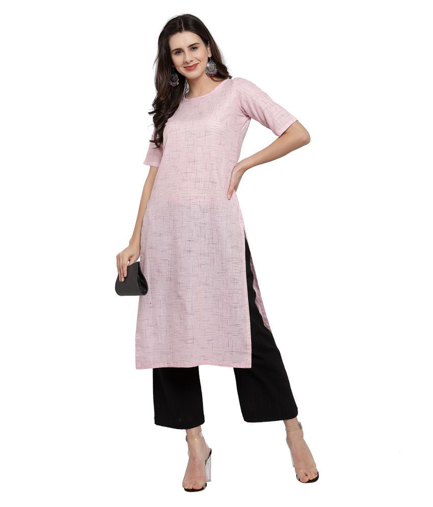 pink kurti with pant