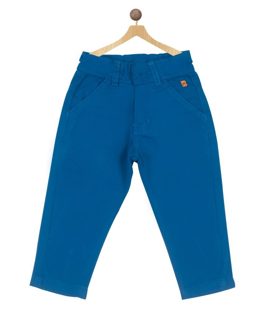 Bodycare Kids Infantwear Boys Solid Regular Fit Blue Pants Buy