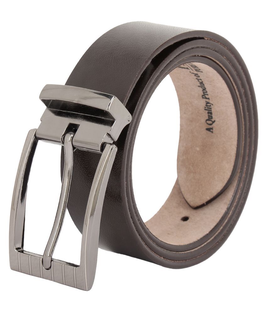     			RUNSI INTERNATIONAL Brown Leather Formal Belt