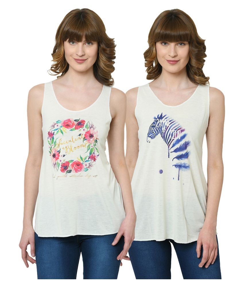     			Vimal Jonney Polyester Tank Tops - Multicolor