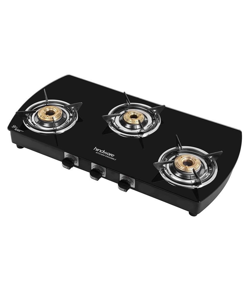 hindware three burner gas stove