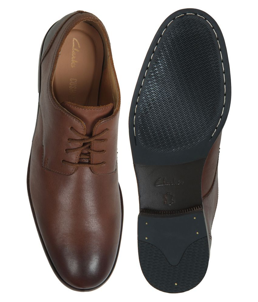 Clarks Derby Genuine Leather Brown Formal Shoes Price in India Buy Clarks Derby Genuine Leather