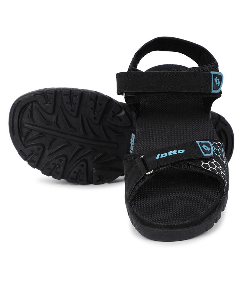 lotto black sandals