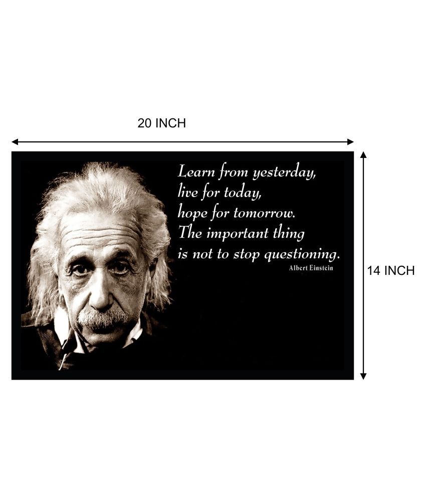 Albert Einstein Poster with Frame Without Glass F-31: Buy Online at ...