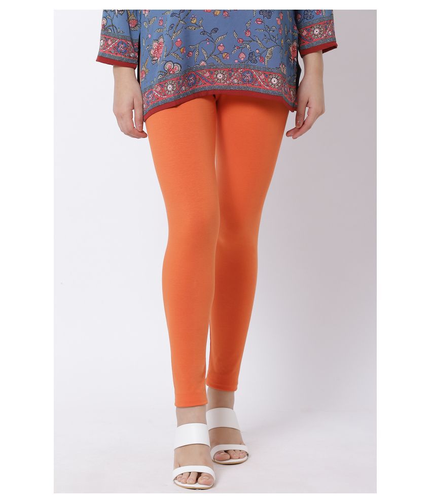 Buy Orange Churidars & Leggings for Women by BIBA Online