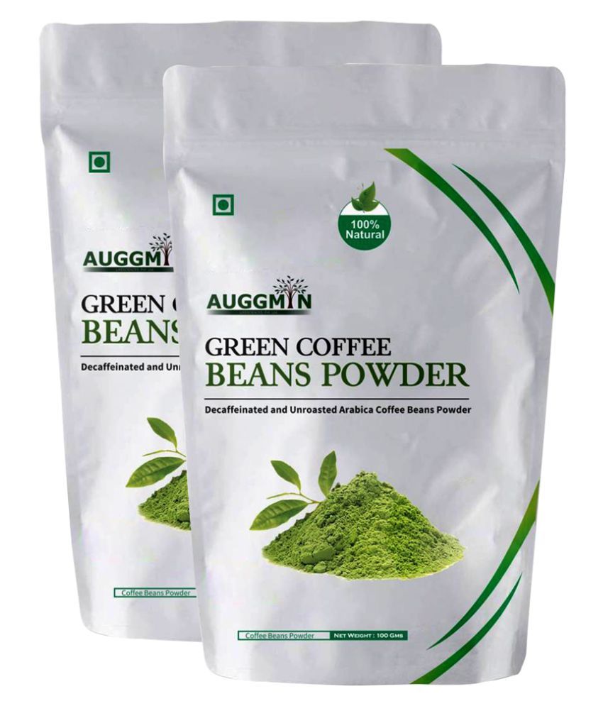 Auggmin Green Coffee Beans Powder 200 gm Natural Pack of 2 Buy Auggmin