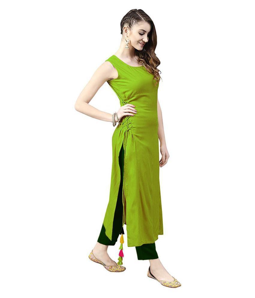 kurti with side latkan