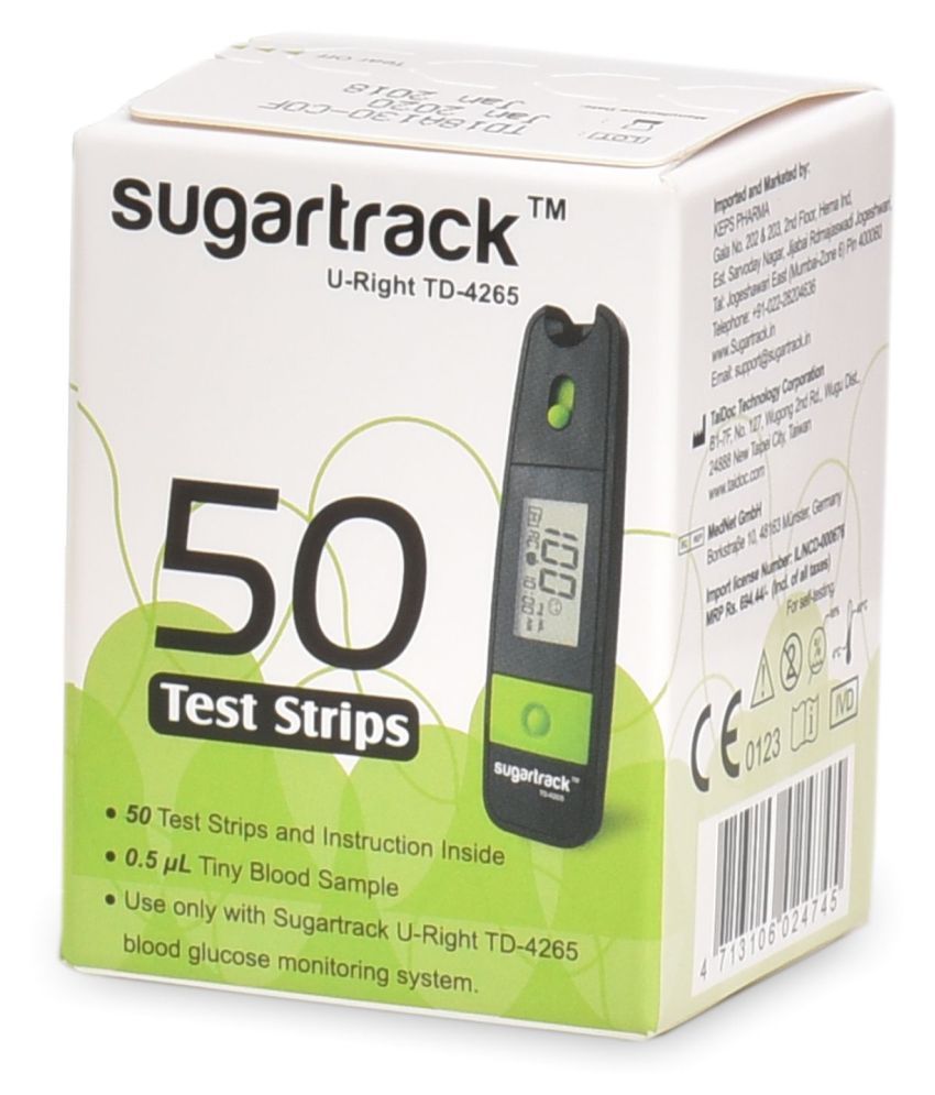 Sugartrack 50s vial pack, TD 4265,Expiry-Feb 2022 