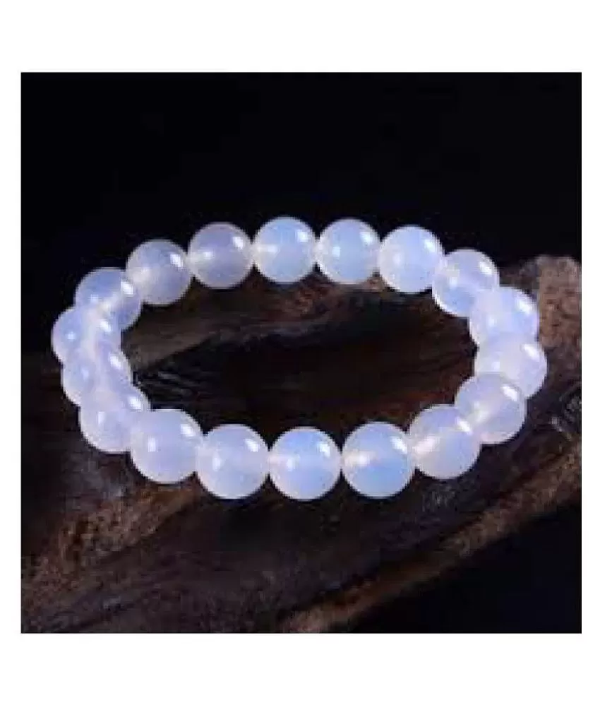 Natural peruvian opal 8 mm round smooth beads stretchable 7 inch bracelet   Healingmeditationprosperity  Mangtum
