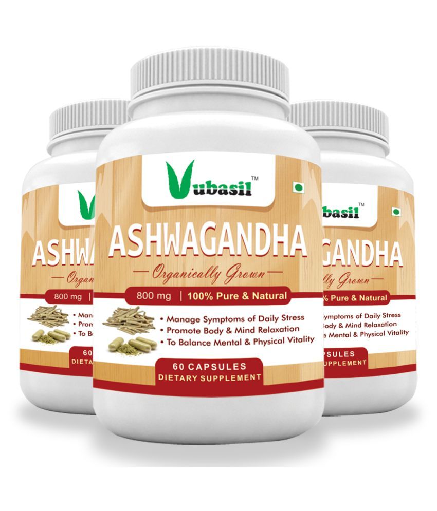 Pure Herbal 100 Organic Ashwagandha Root Extract (180 Capsules) for