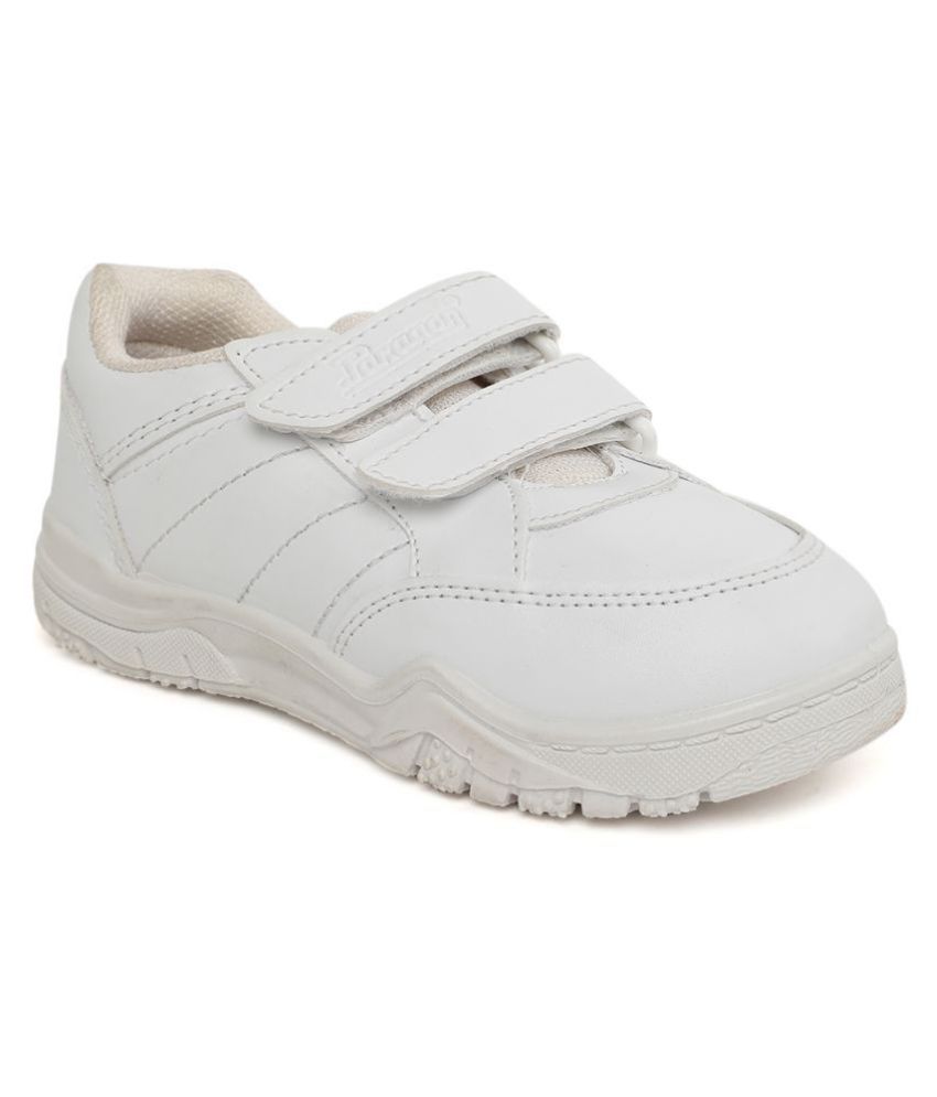 Kids School Shoes White Formal