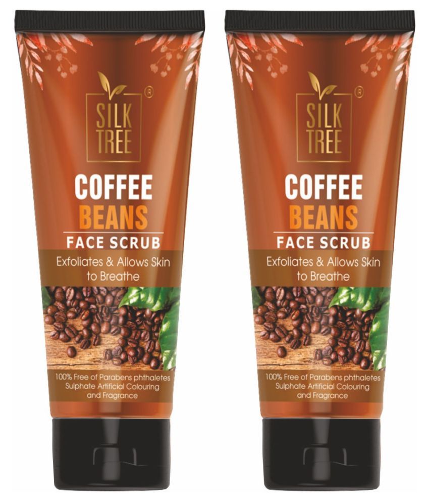 SILKTREE Coffee Beans Face Scrub & Exfoliators 65 gm Pack of 2 Buy