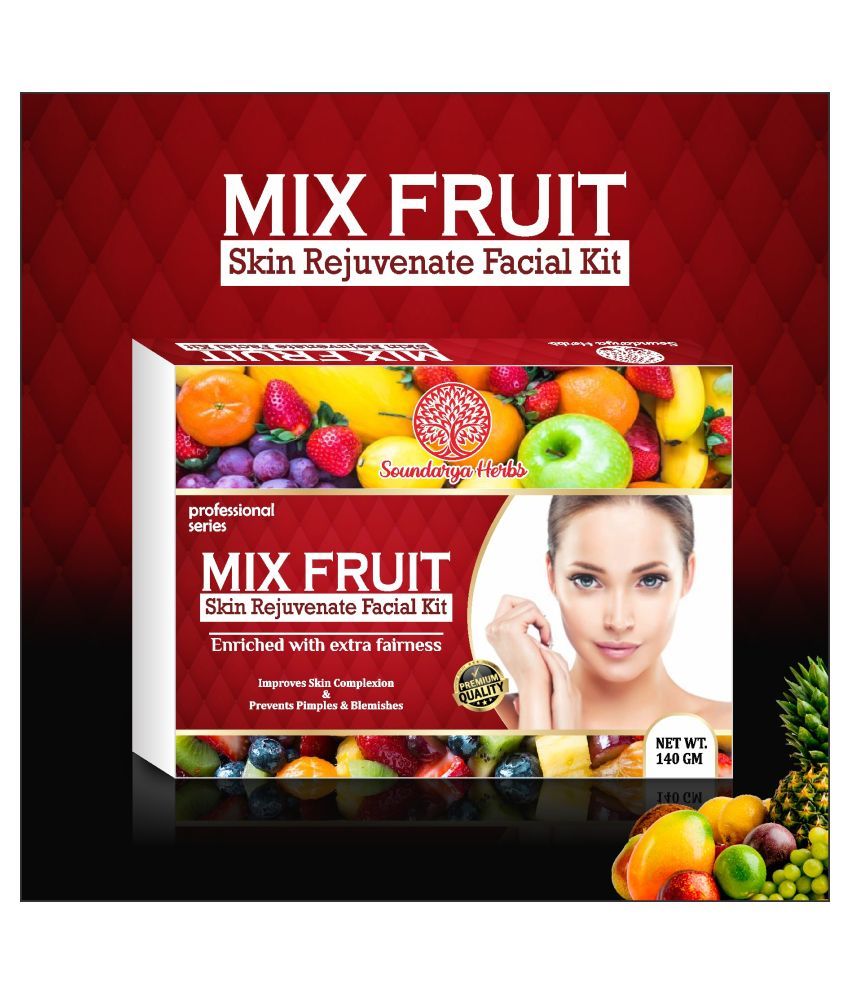 Soundarya Herbs Mix Fruit Facial Kit for all skin type for men & Women