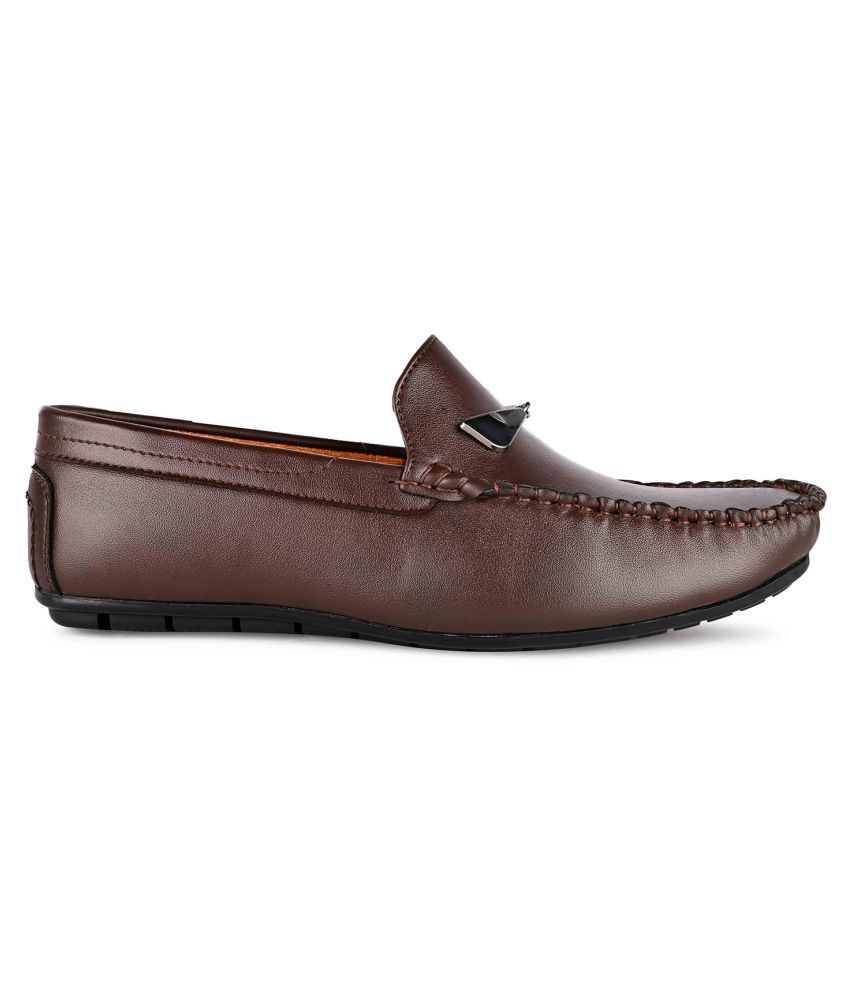 ALBERTO MORENO Brown Loafers - Buy ALBERTO MORENO Brown Loafers Online ...