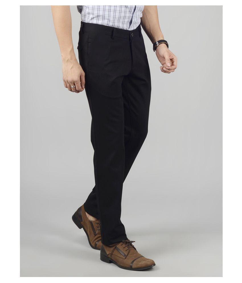 next black slim fit trousers