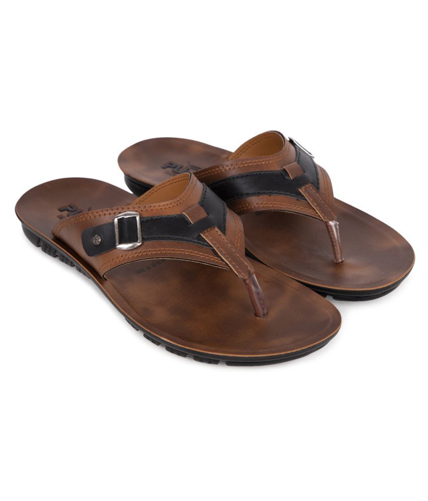 snapdeal leather slippers