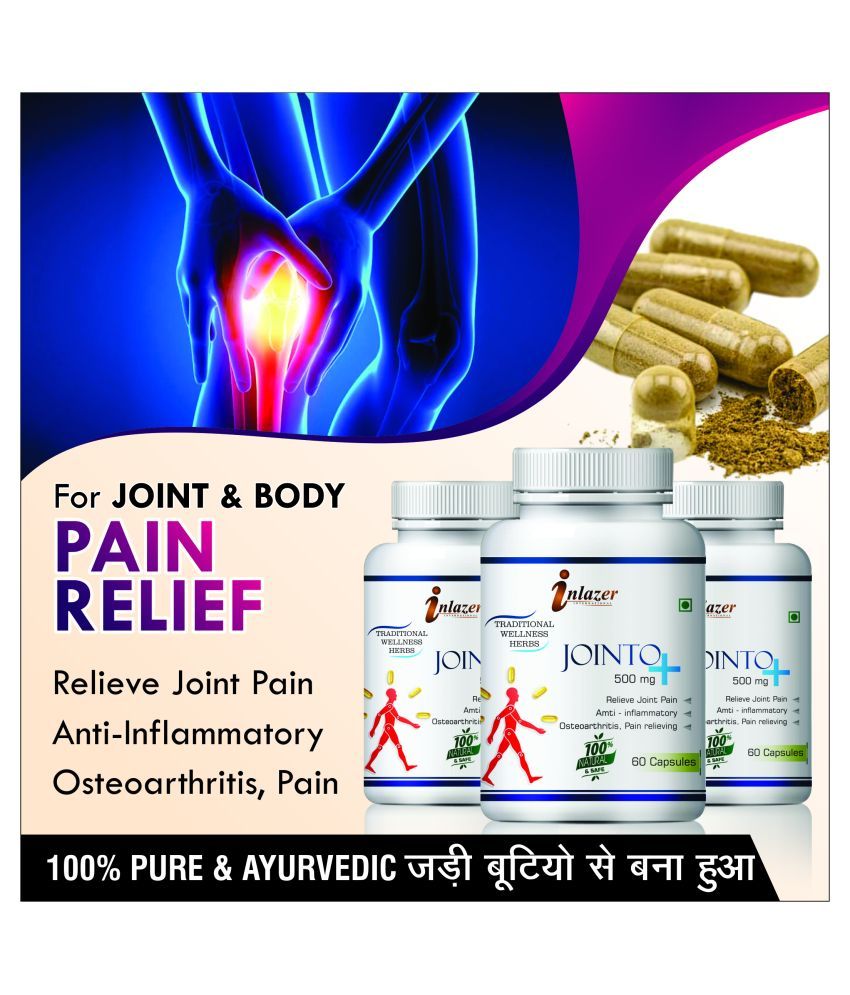 Inlazer Jointo plus joint arthritis pain Capsule 180 no.s Pack of 3