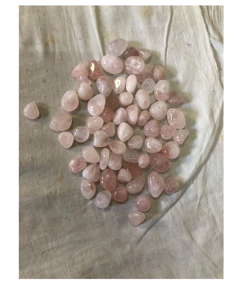 Pink Rose Quartz Natural Agate Tumble Stone ( 100 G ): Buy Pink Rose
