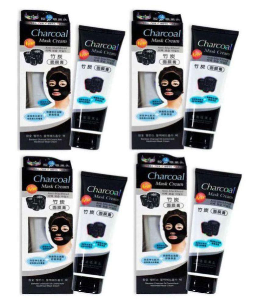     			SOLXONA Beauty Activated Charcoal Face Mask Masks 490 ml Pack of 4