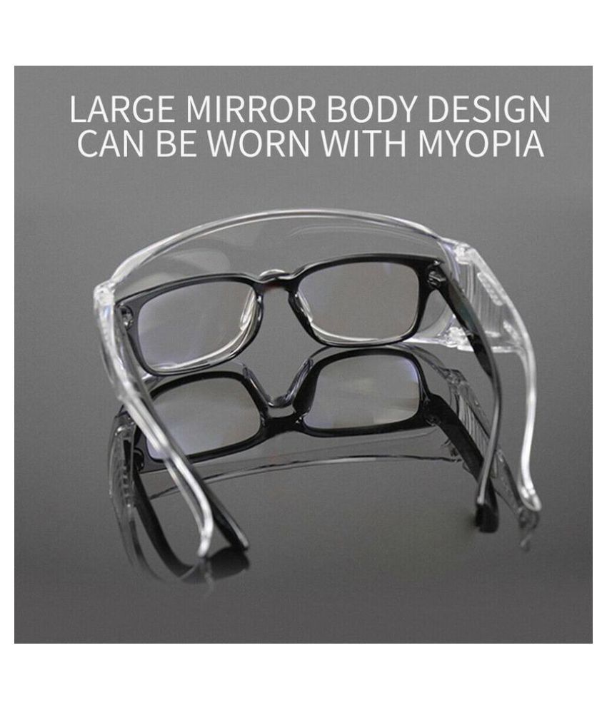 Black Panther Clear Wrap Around Sunglasses ( Safety Goggles ) Buy