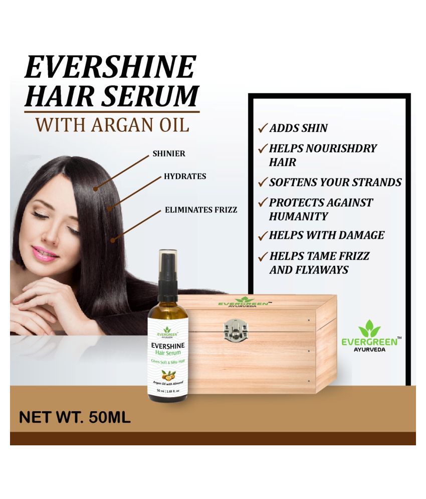 Evergreen Ayurveda Evershine Hair Serum 50 mL: Buy Evergreen Ayurveda ...
