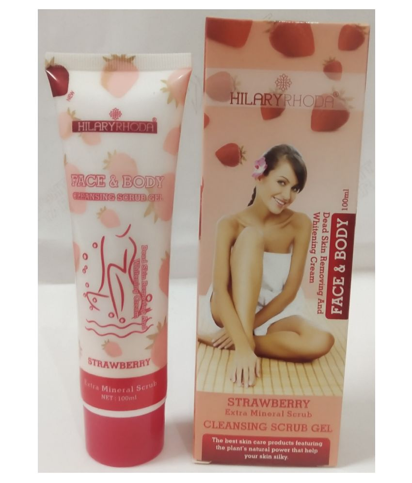 HR Face And Body STRAWBERRY Cleansing Scrub Gel STRAWBERRY Exfoliator