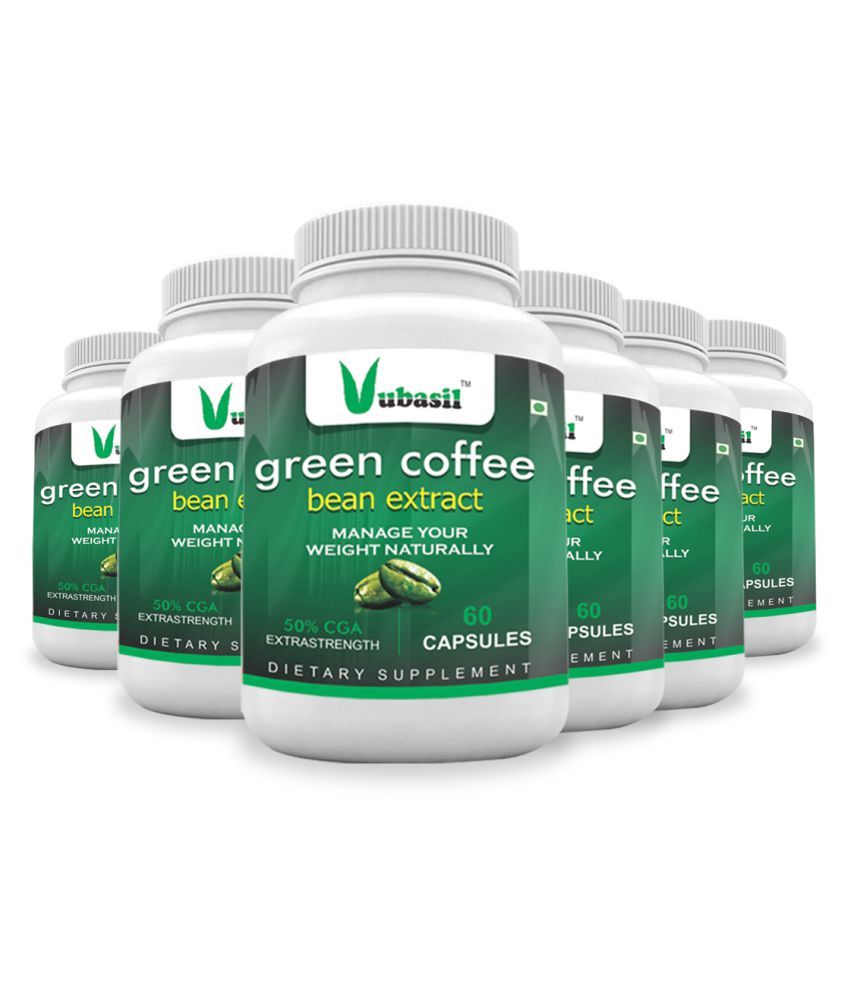 VUBASIL Herbal Green Coffee Extract Weight Loss Capsule 360 no.s Pack
