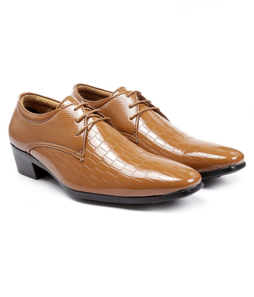     			YUVRATO BAXI Party Artificial Leather Tan Formal Shoes