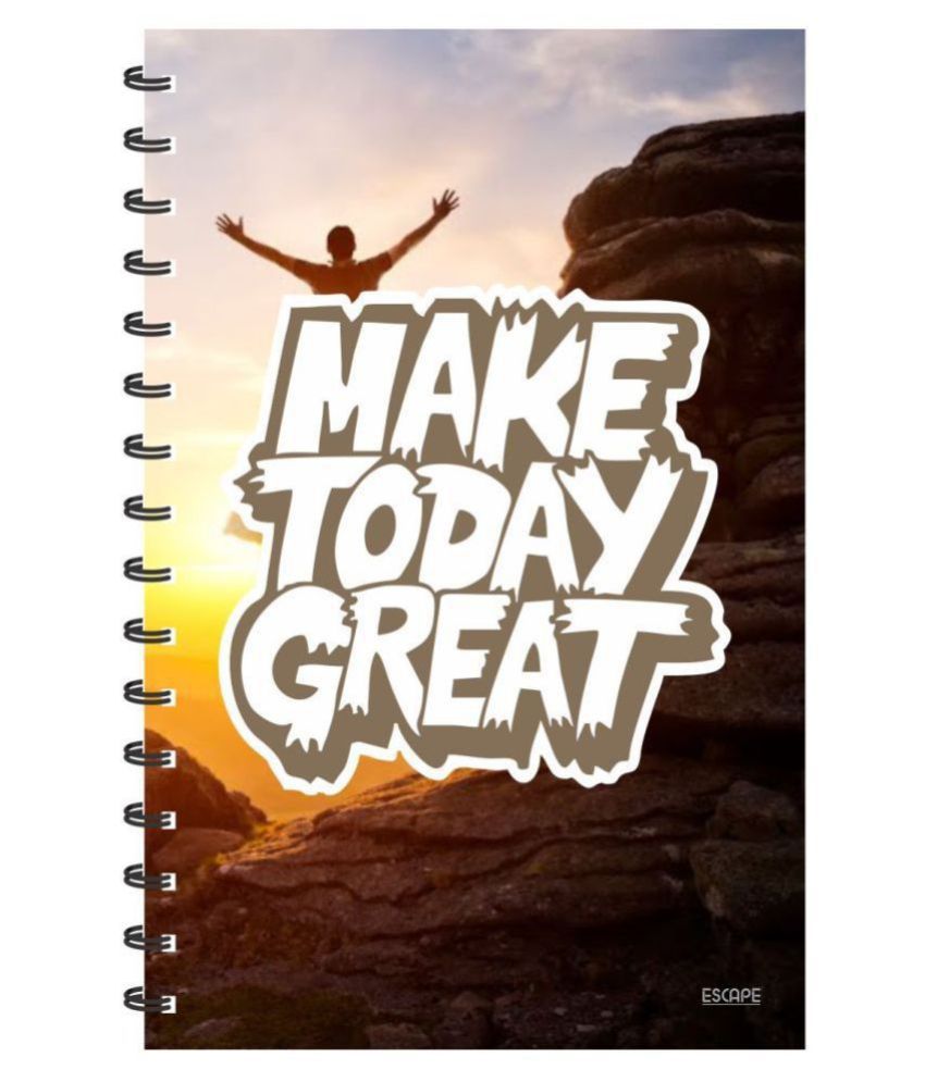     			ESCAPER Make Great Today (A) (RULED) Designer Diary, Notebook, Notepad