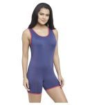 N-Gal Polyester Blue One Piece Swimsuit without Skirt