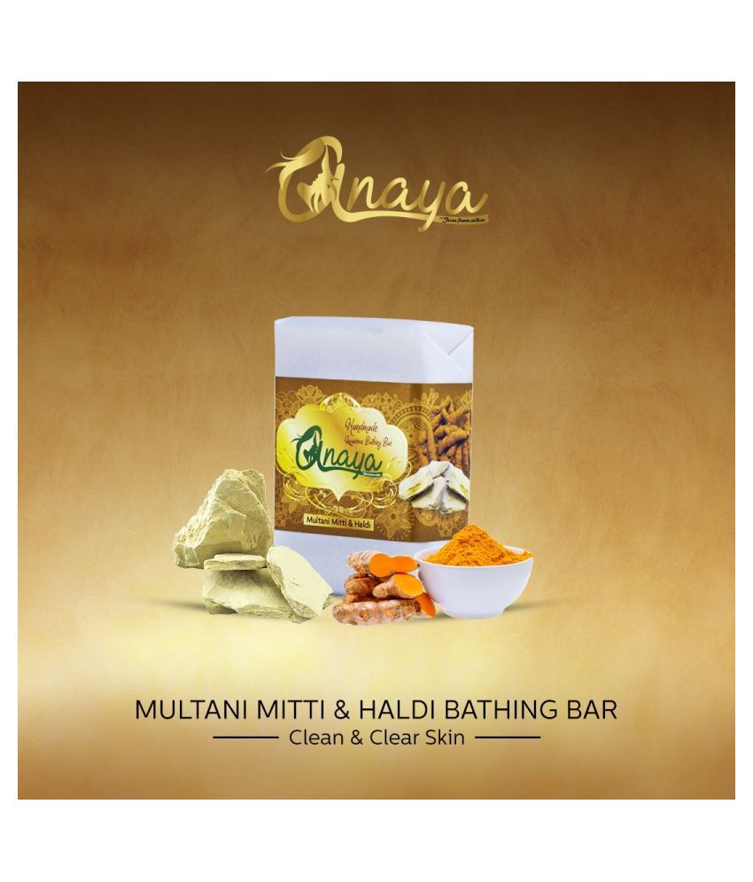 Anaya Multani Mitti & HaldiFinest Ayurvedic Ingredient Bathing Bar 125