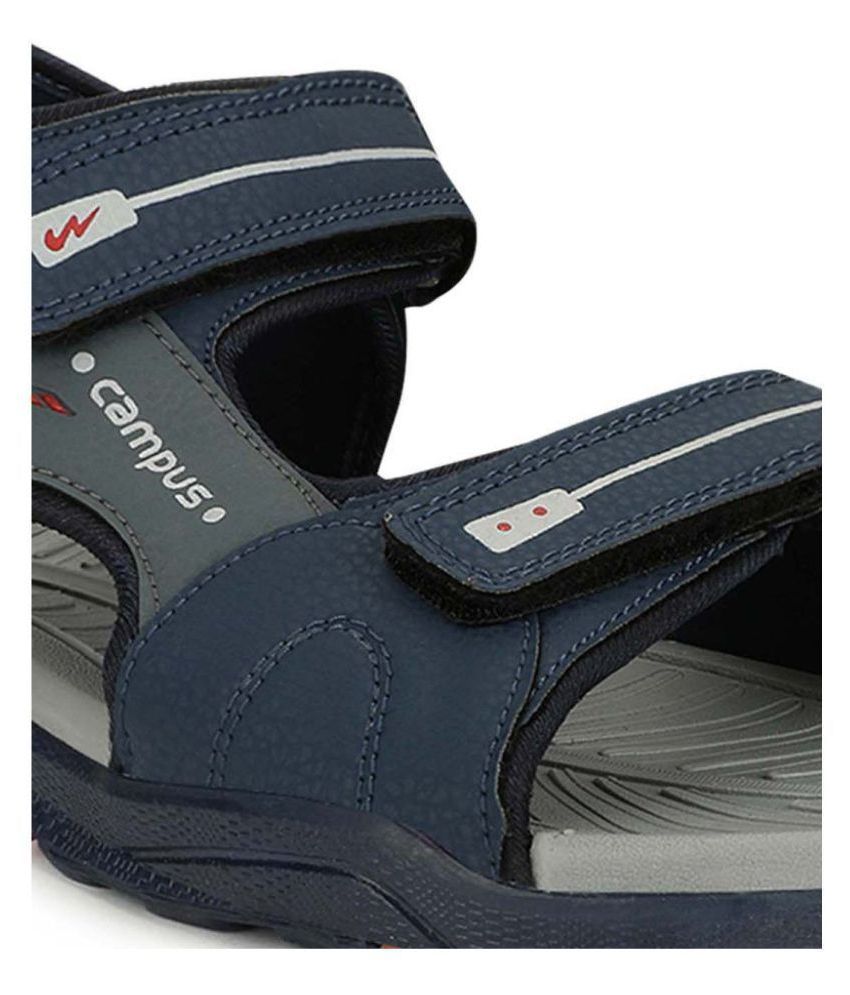Campus Navy Synthetic Floater Sandals - Buy Campus Navy Synthetic Floater Sandals Online at Best 