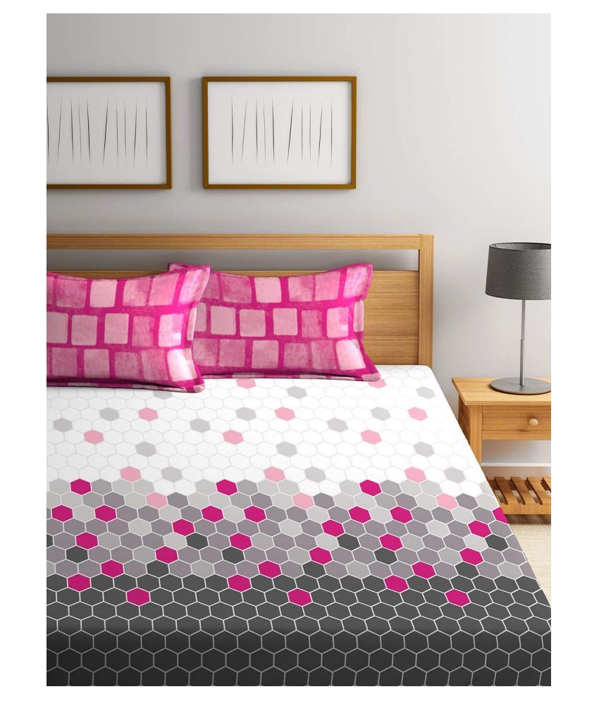 Stellar Bedsheet Cotton Double Bedsheet with 2 Pillow Covers Buy Stellar Bedsheet Cotton
