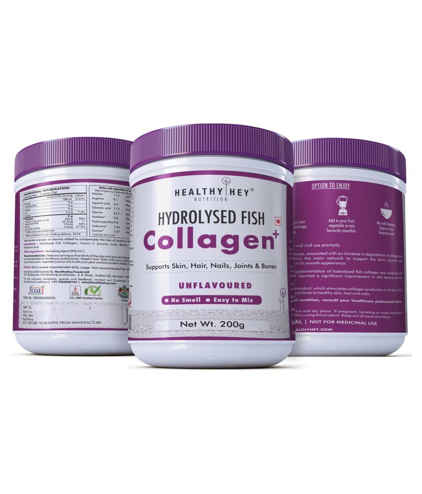 HEALTHYHEY NUTRITION Hydrolyzed Fish Collagen Peptide 200