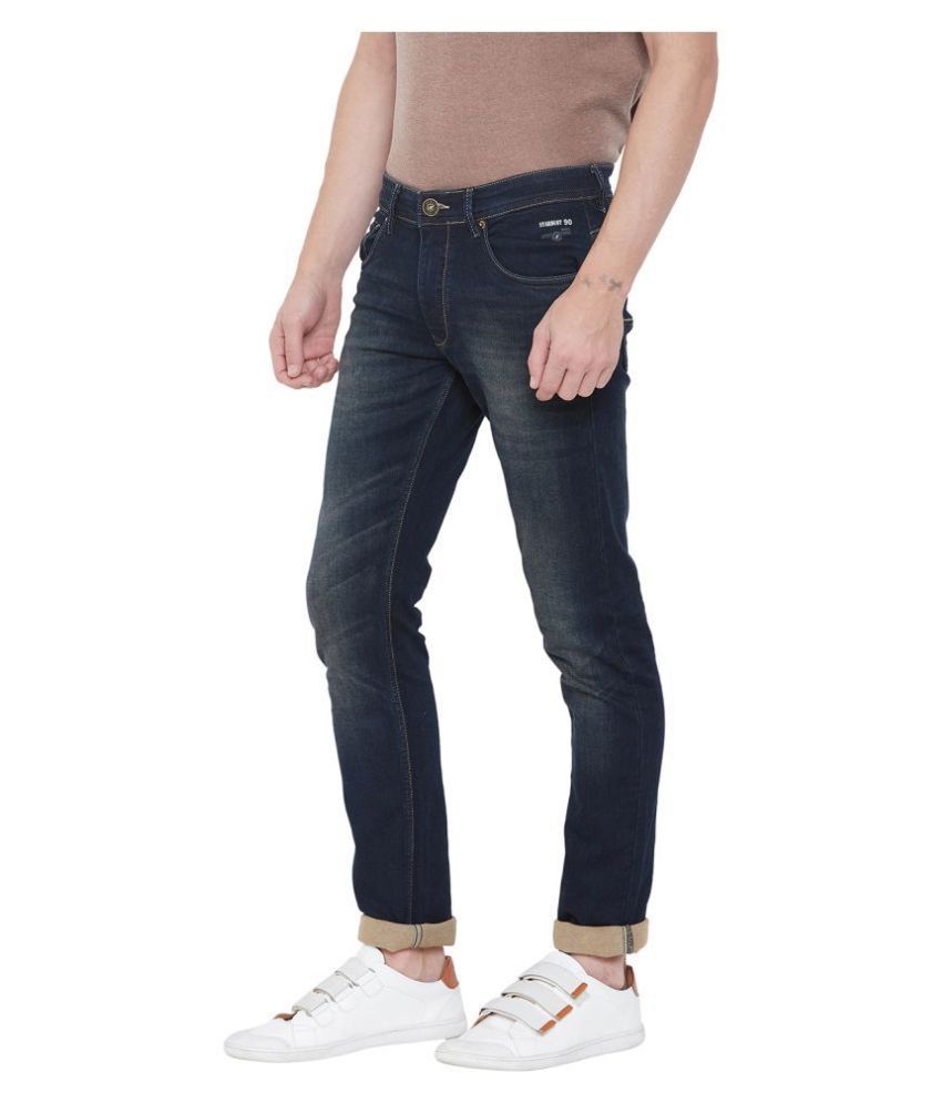 black regular fit jeans mens