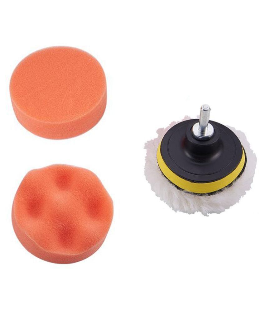 3inch Compound Drill Buffing Sponge Pads Kit for Car Sanding, Polishing, Waxing, Sealing Glaze