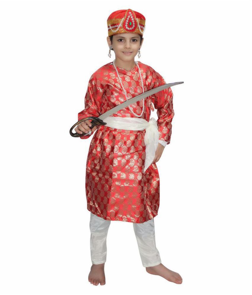     			Kaku Fancy Dresses The Great Mughal King Akbar Costume For Kids Kids,Costume of Indian Historical Character For Kids School Annual function/Theme Party/Stage Shows/Competition/Birthday Party Dress