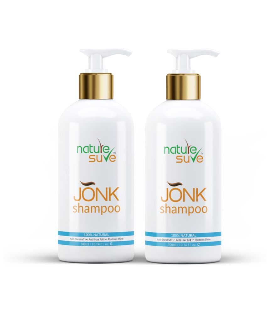 Nature Sure Jonk Shampoo Hair Cleanser for Men & Women – 2 Packs (300ml Each) Shampoo 600 mL Pack of 2