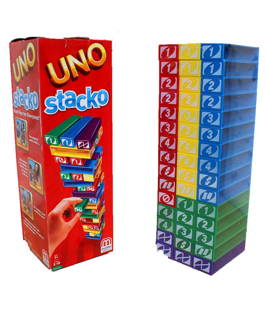 Chocozone Stacking Game with Colorful Blocks & Numbers with UNO Effect Toys for 6 years old