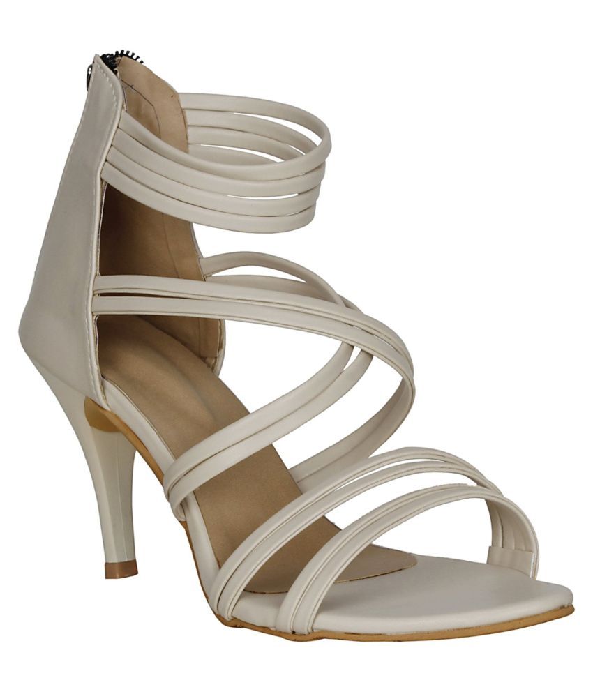 MISTO Cream Stiletto Heels Price in India Buy MISTO Cream Stiletto Heels Online at Snapdeal