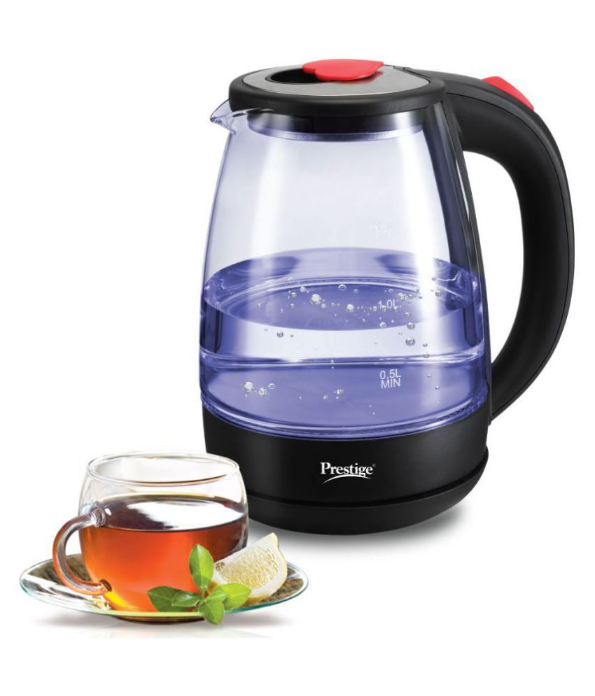 Prestige PKGL 1.2 Liter 1200 Watt Glass Electric Kettle Price in India