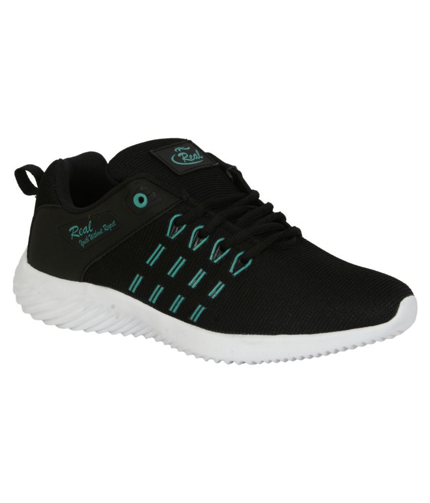     			Real Lifestyle Black Casual Shoes
