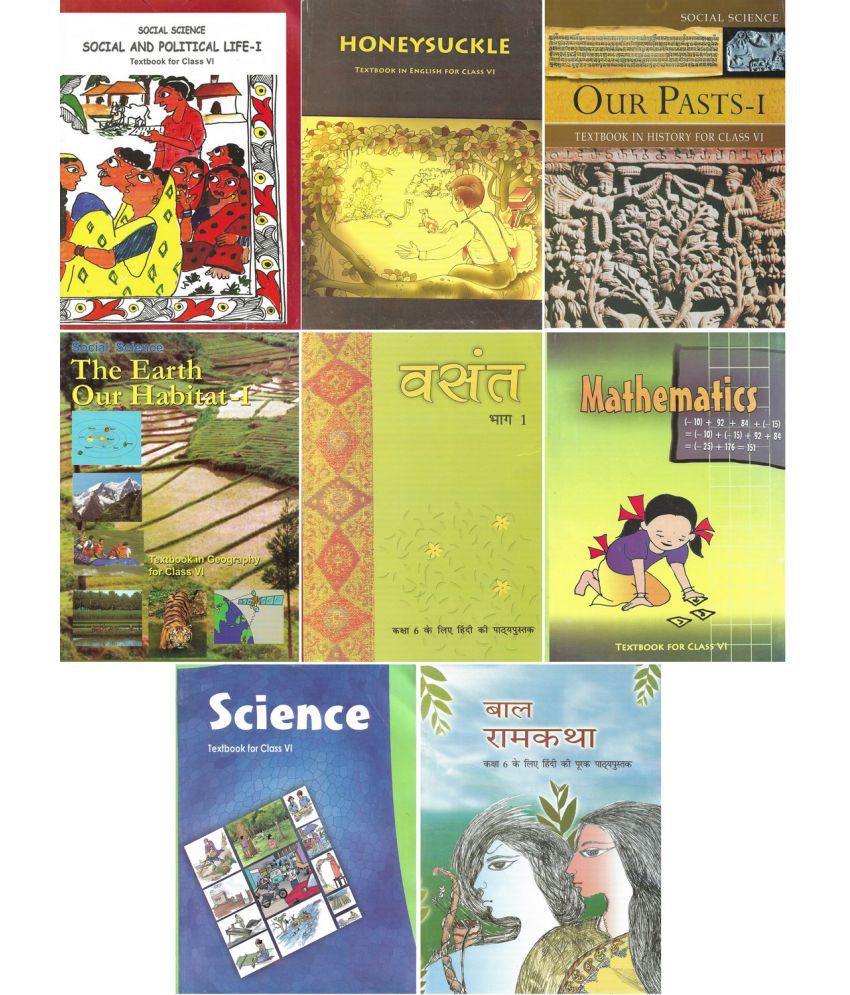 Class 6 NCERT Books (Social Science Hindi Science Maths English) Buy